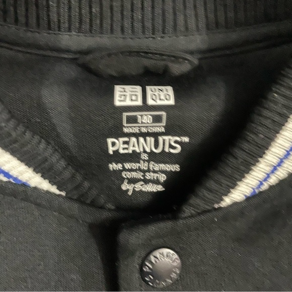 UNIQLO PEANUTS AUTHENTIC KIDS VARSITY JACKET - Picture 3 of 8